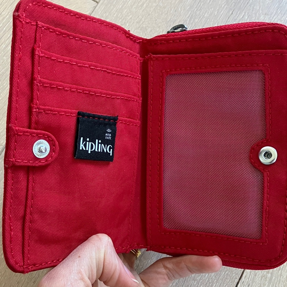 Kipling Vibrant Red Compact Wallet - image 2